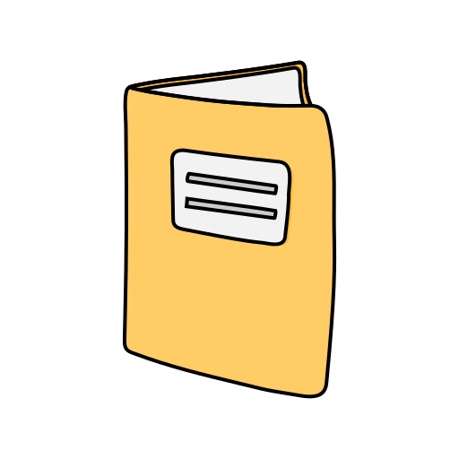 Notebook Generic Thin Outline Color icon
