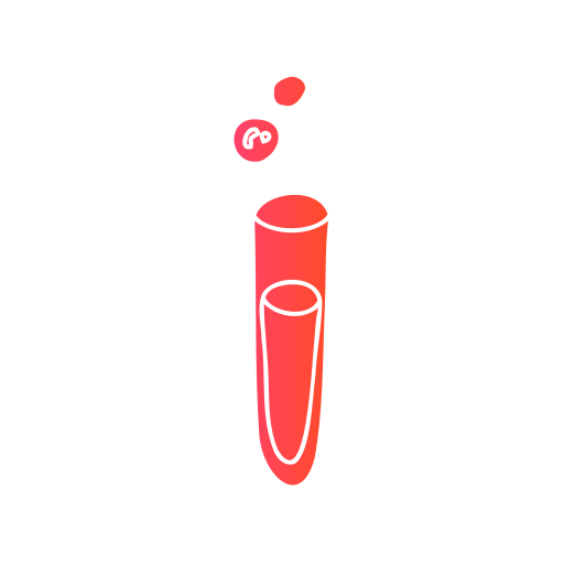tubo de ensayo Generic Flat Gradient icono