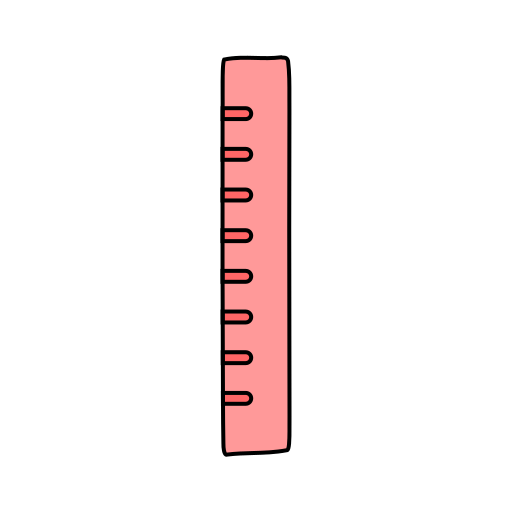 Ruler Generic Thin Outline Color icon