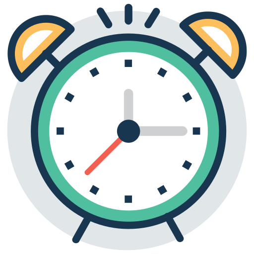 Alarm clock Generic Rounded Shapes icon