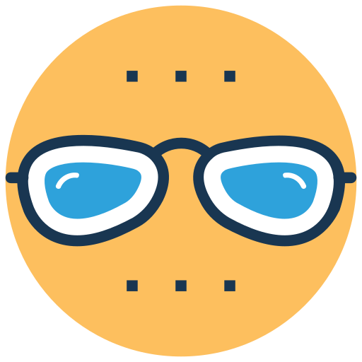 Reading glasses Generic Rounded Shapes icon