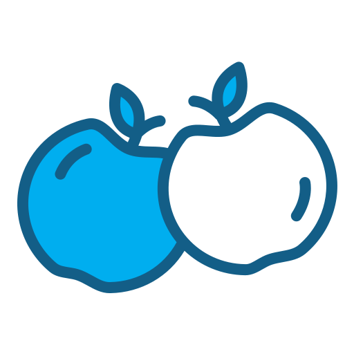 maçã Generic Blue Ícone