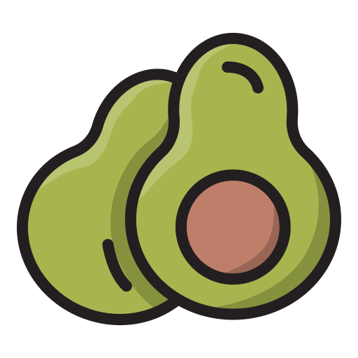 aguacate Generic Outline Color icono