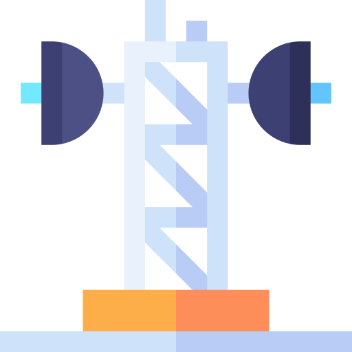 torre di segnalazione Basic Straight Flat icona