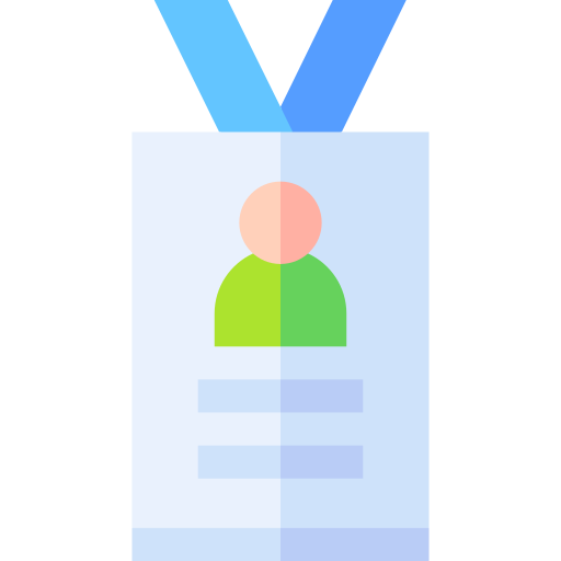carta d'identità Basic Straight Flat icona