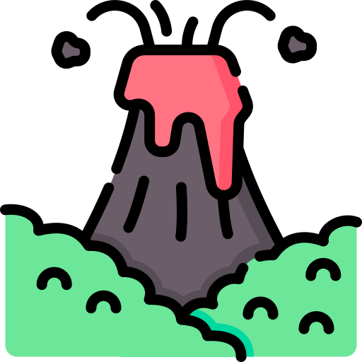 vulcão Special Lineal color Ícone