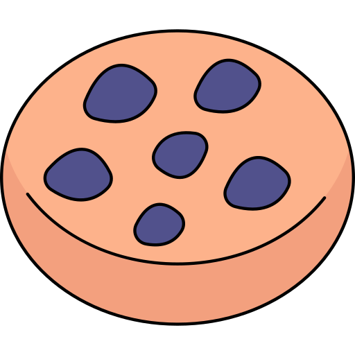Cookie Generic Thin Outline Color icon