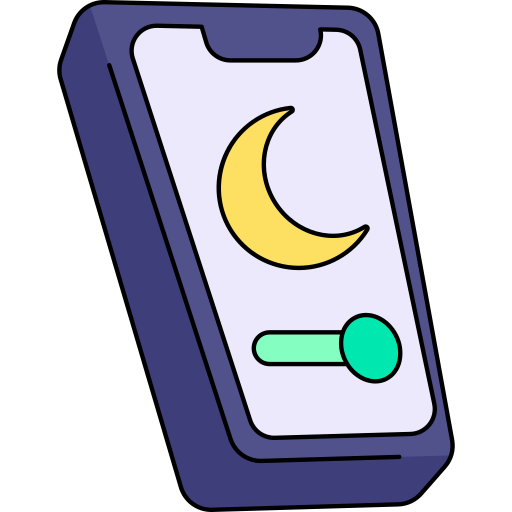 Dark mode Generic Thin Outline Color icon