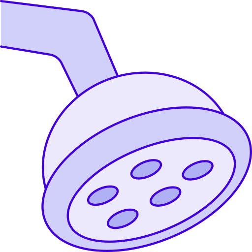 Shower Generic Thin Outline Color icon