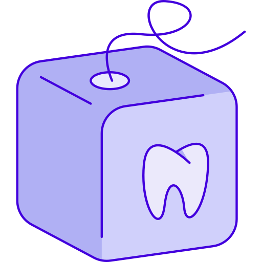 Зубная нить Generic Thin Outline Color иконка