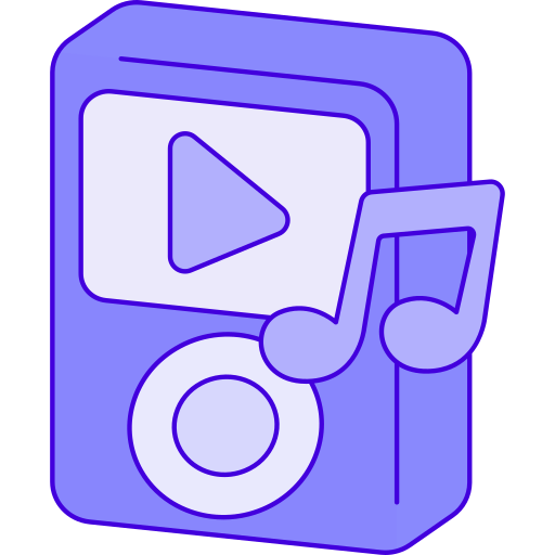 mp3プレーヤー Generic Thin Outline Color icon