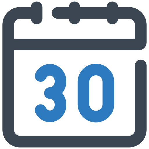 30 tage Generic Outline Color icon