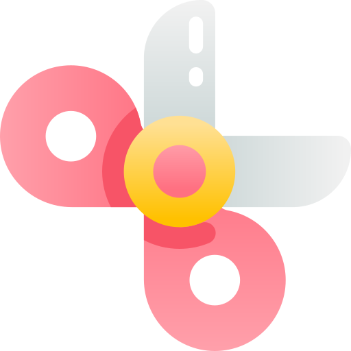 Scissors Kawaii Star Gradient icon