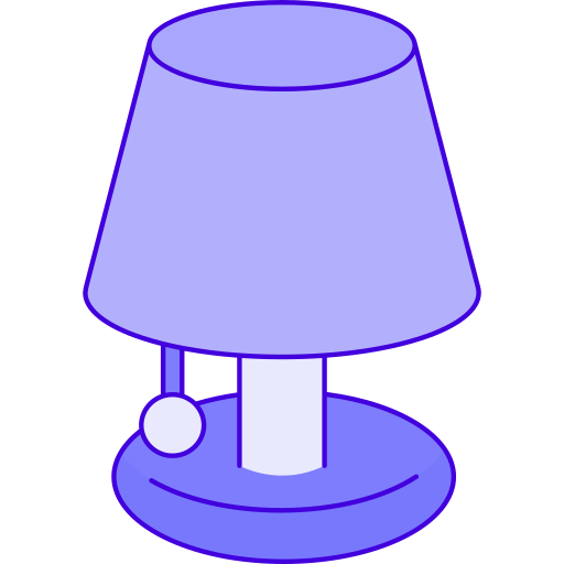 Desk lamp Generic Thin Outline Color icon