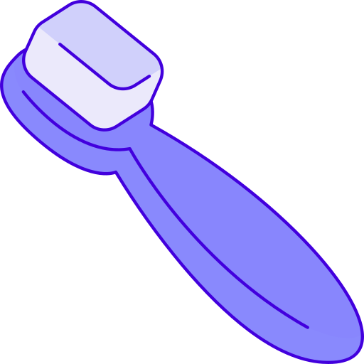 cepillo de dientes Generic Thin Outline Color icono