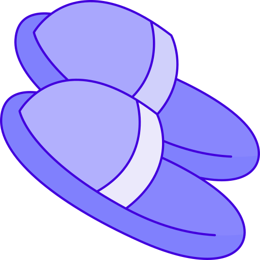 Slippers Generic Thin Outline Color icon