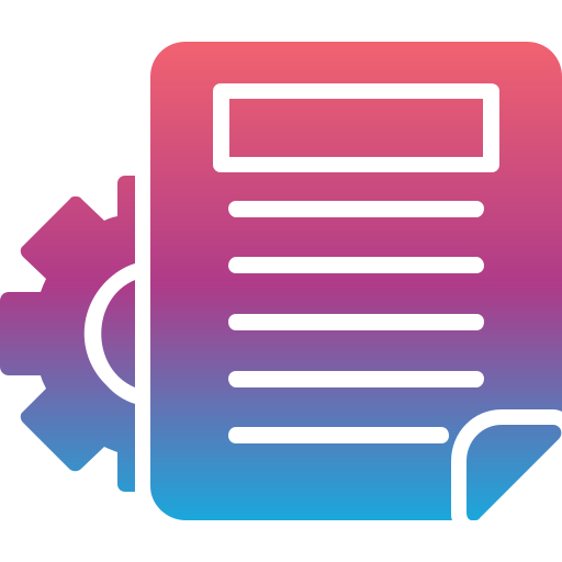 documento Generic Flat Gradient icona