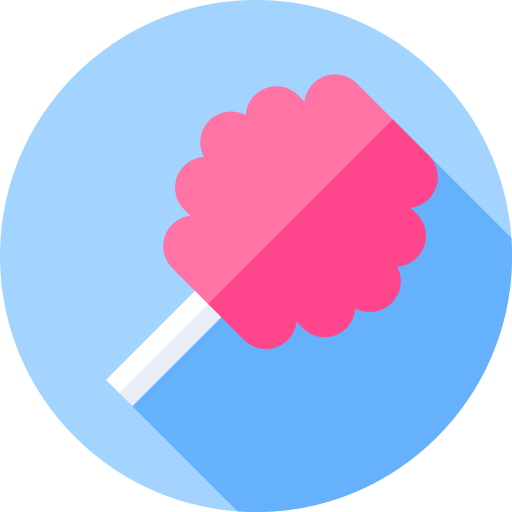 Cotton candy Flat Circular Flat icon