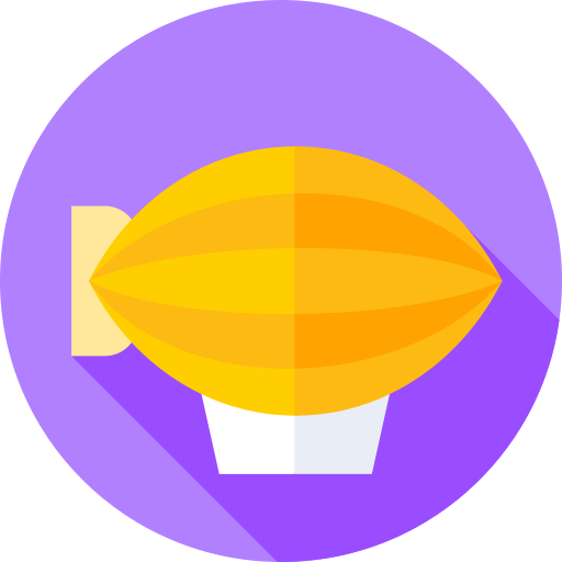 zeppelin Flat Circular Flat icon