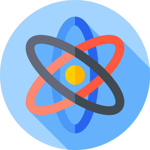 원자 Flat Circular Flat icon