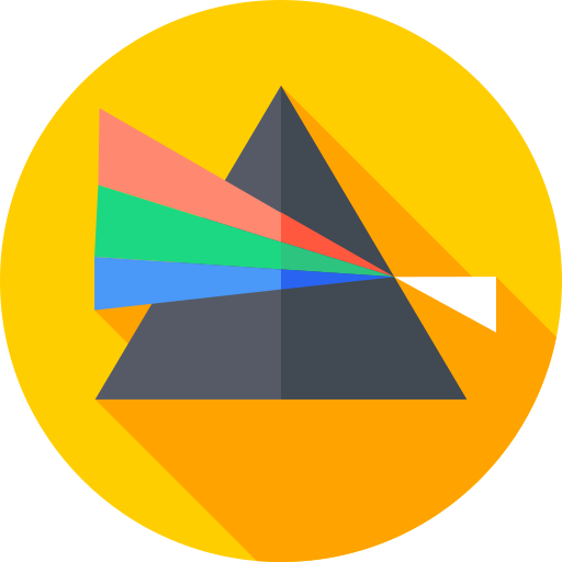 prisma Flat Circular Flat icono