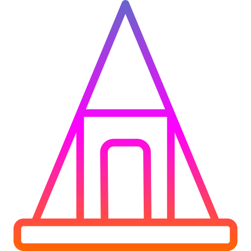 piramidy nubijskie Generic Gradient ikona