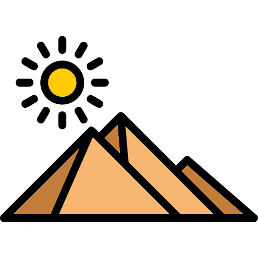 pirámide de egipto Generic Outline Color icono