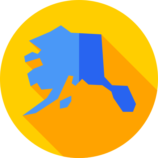 alaska Flat Circular Flat icono