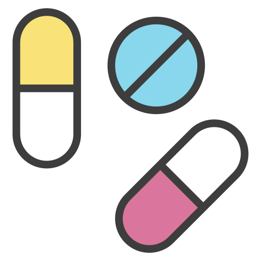 pilules Generic Outline Color Icône