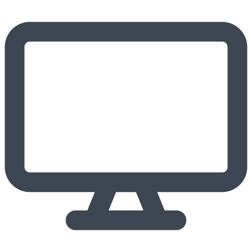 ekran monitora Generic Outline Color ikona