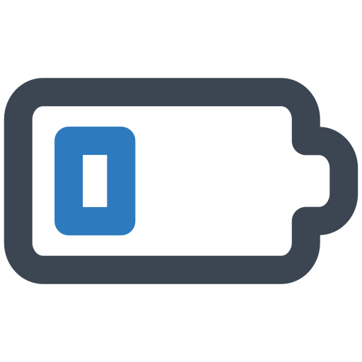 niedriger batteriestatus Generic Outline Color icon