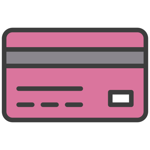 płatność kartą kredytową Generic Outline Color ikona