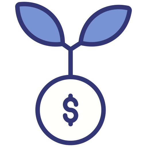 investeren Generic Blue icoon