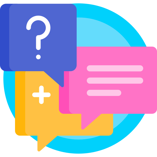 Question Detailed Flat Circular Flat icon