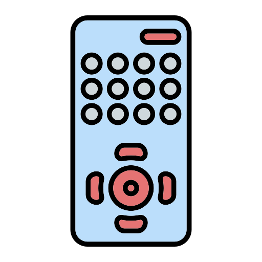 control remoto Generic Outline Color icono