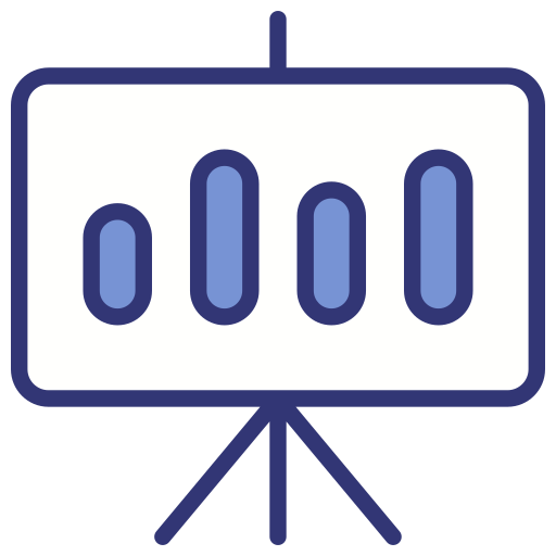 Bars chart Generic Blue icon