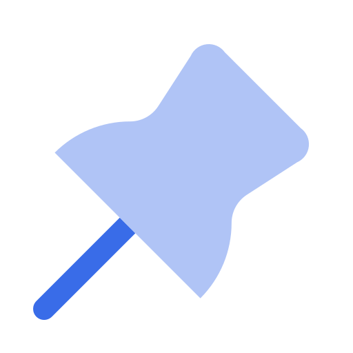 Thumbtack Generic Blue icon
