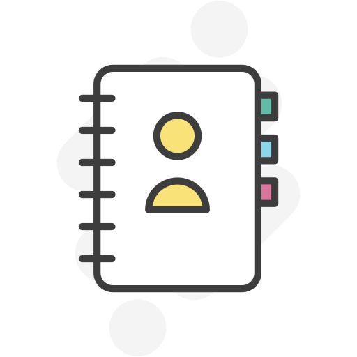 Contact book Generic Rounded Shapes icon