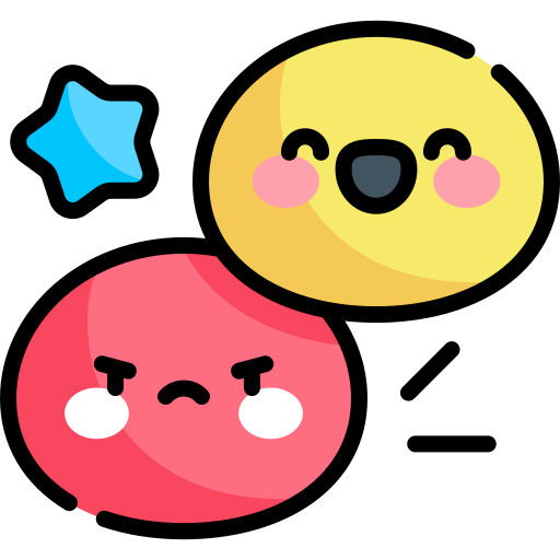 emozioni Kawaii Lineal color icona