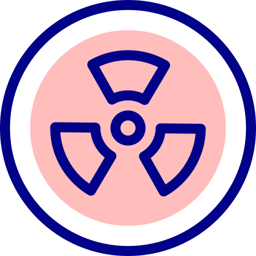 Radioactive Detailed Mixed Lineal color icon