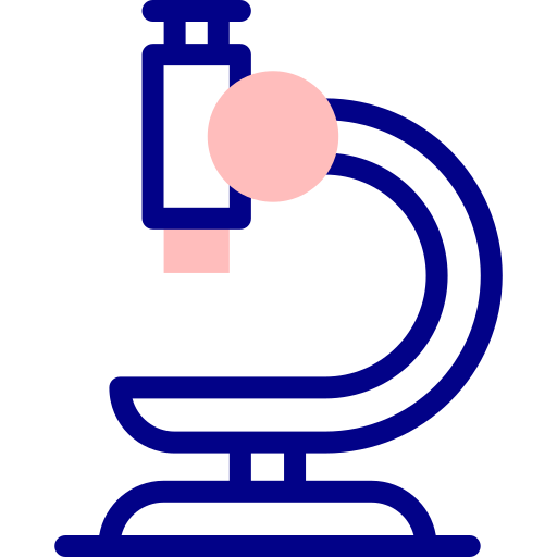 microscopio Detailed Mixed Lineal color icono