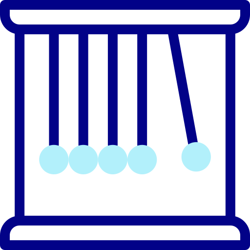 Колыбель Ньютона Detailed Mixed Lineal color иконка