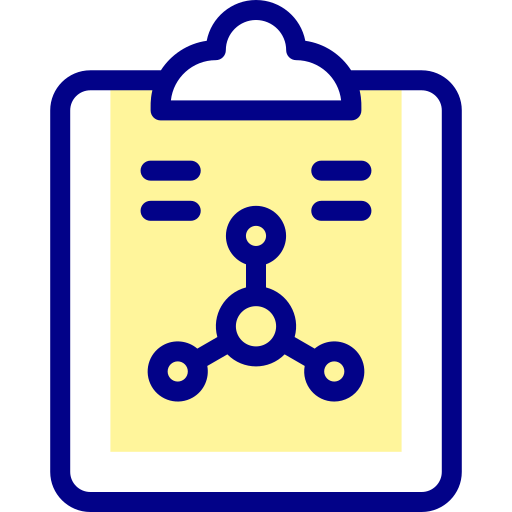 Clipboard Detailed Mixed Lineal color icon