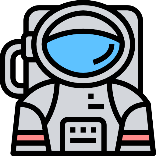 astronauta dDara Lineal Color icono