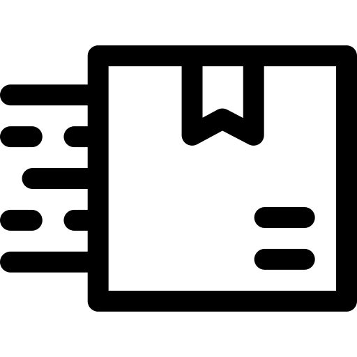 scatola di consegna Basic Rounded Lineal icona