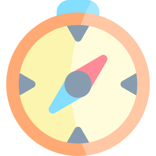 Compass Kawaii Flat icon