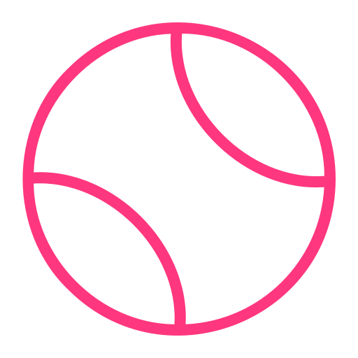 Теннисный мяч Generic Outline Color иконка