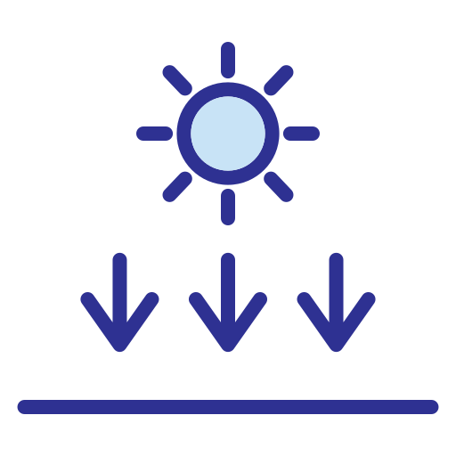 luz del sol Generic Blue icono