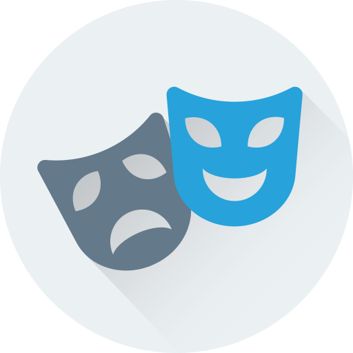 máscaras de teatro Generic Flat Gradient icono