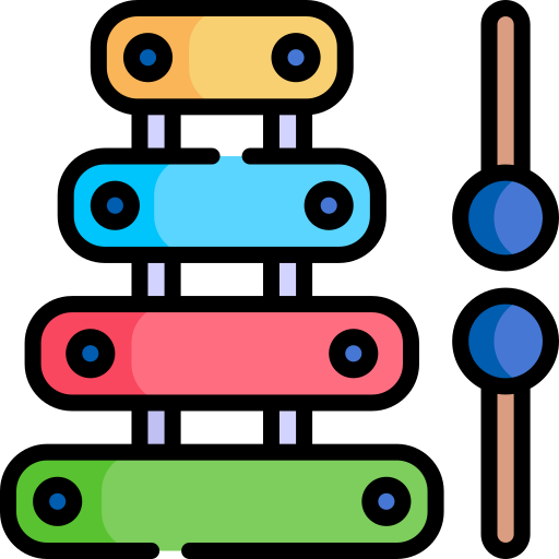 Xylophone Kawaii Lineal color icon